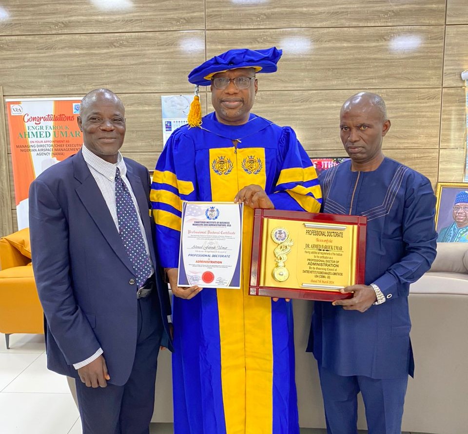 NAMA MD Engr receives his cert